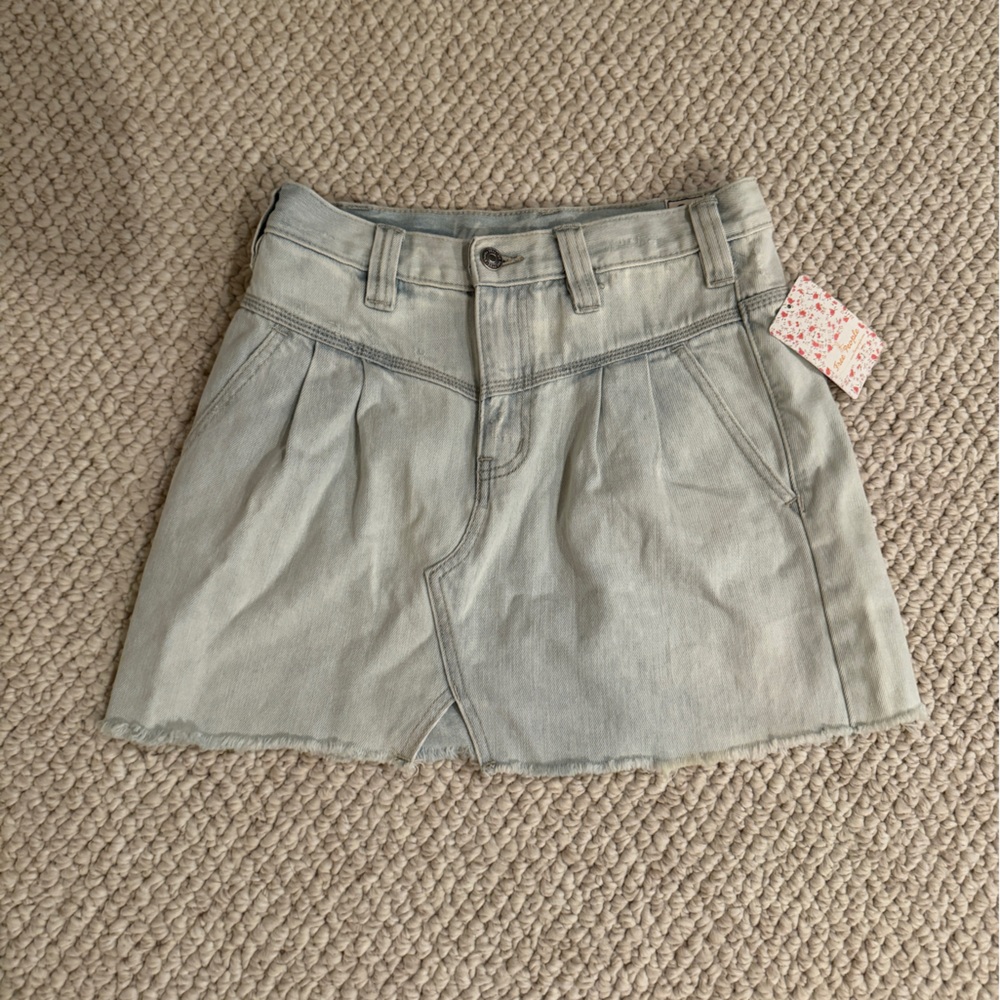 NWT Free People Denim Mini Skirt